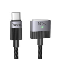 Кабель USB Hoco U141 Magnetic charging Type-C to Mag3 (140W/28V/5A/1.8m) Black 