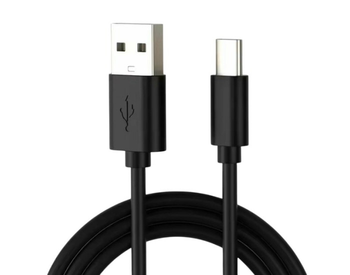 Кабель USB to Type-C удлиненный штекер (0,9mm)