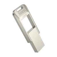 Флешка USB 3.0 Hoco UD16 Smart 128Gb, срібляста