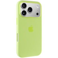 Чехол-силикон оригинал Full Soft Matte with MagSafe and Animation iPhone 17 Pro Max, неоновый желтый