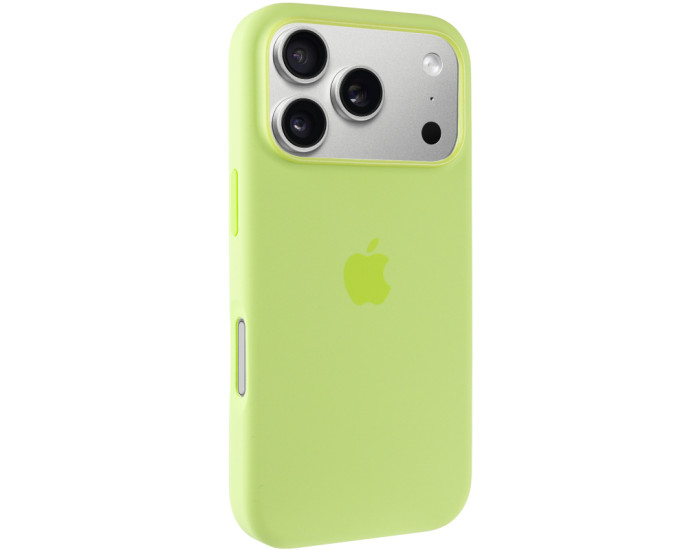 Чехол-силикон оригинал Full Soft Matte with MagSafe and Animation iPhone 17 Pro Max, неоновый желтый