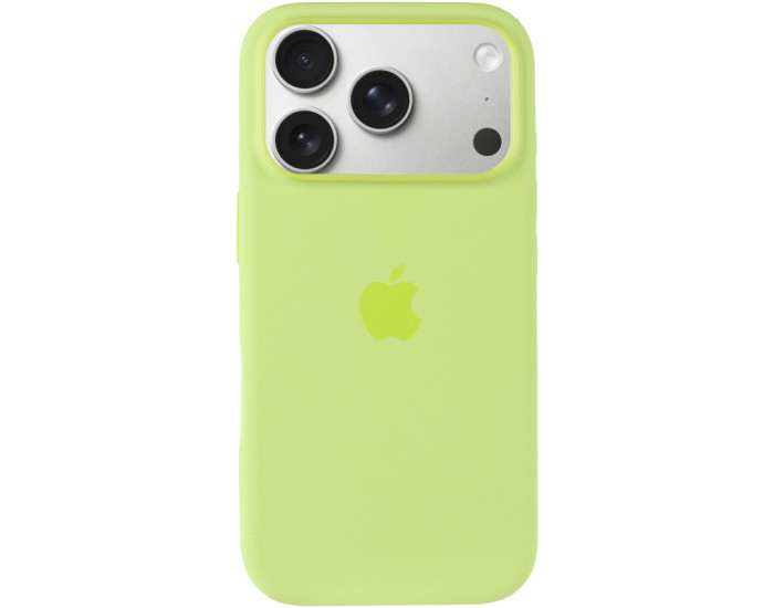 Чехол-силикон оригинал Full Soft Matte with MagSafe and Animation iPhone 17 Pro Max, неоновый желтый