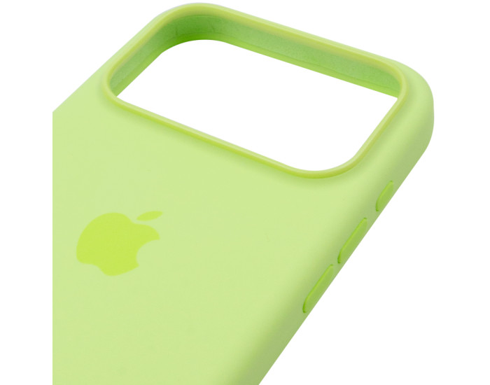 Чехол-силикон оригинал Full Soft Matte with MagSafe and Animation iPhone 17 Pro Max, неоновый желтый