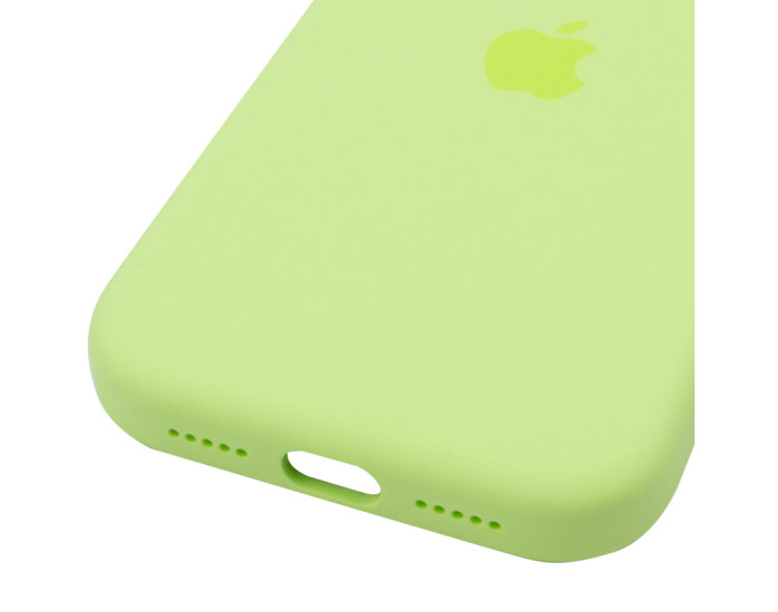 Чехол-силикон оригинал Full Soft Matte with MagSafe and Animation iPhone 17 Pro Max, неоновый желтый