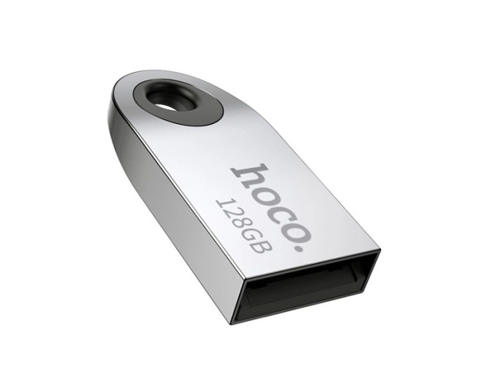Флешка USB Hoco UD9 Insightful Smart Mini Car Music USB Drive 128Gb, срібляста
