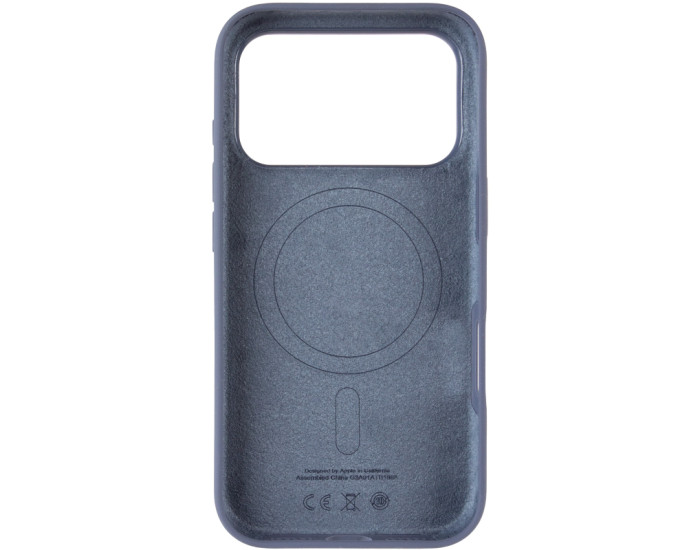 Чехол-силикон оригинал Full Soft Matte with MagSafe and Animation iPhone 17 Pro Max, Anchor blue