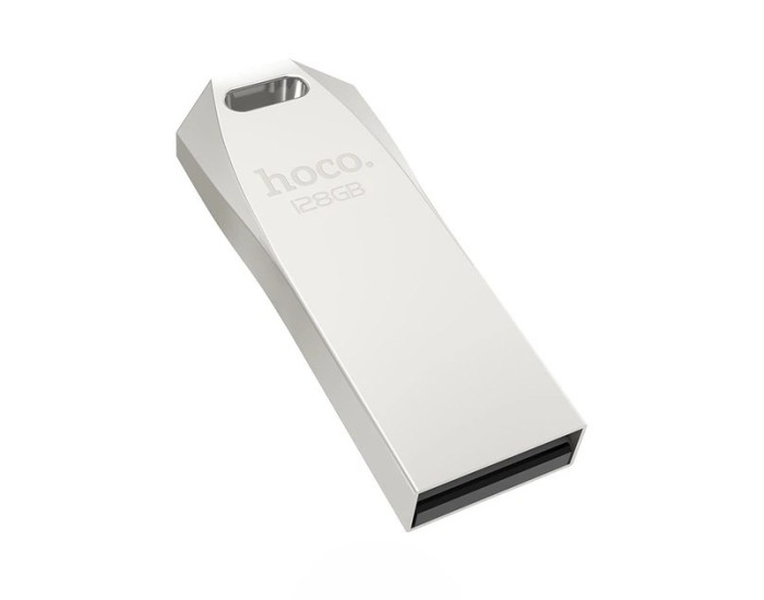 Флешка USB 2.0 Hoco UD4 Intelligent high speed 128Gb, срібляста