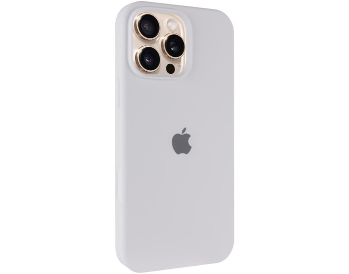 Чехол-силикон оригинал Full Soft Matte iPhone 16 Pro (Белый / White)