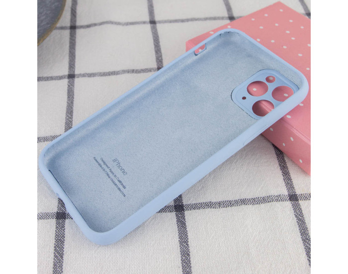 Чехол-силикон оригинал Full Camera Soft Matte iPhone 14 Pro, голубой