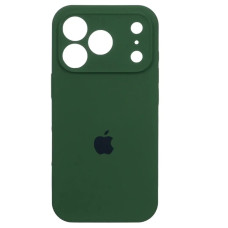 Чехол-силикон оригинал Case Full Camera iPhone 17 Pro Max, темно-зеленый
