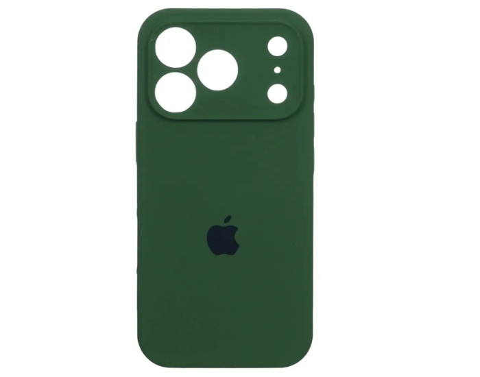 Чехол-силикон оригинал Case Full Camera iPhone 17 Pro Max, темно-зеленый
