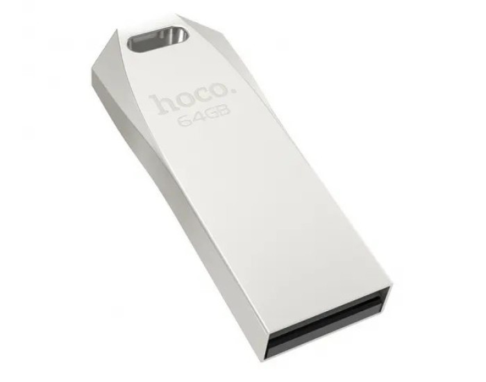 Флешка USB-A/C Hoco UD4 Intelligent high speed 64Gb, срібляста