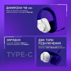 Беспроводные игровые накладные наушники Proove Gaming Bliss (App) White