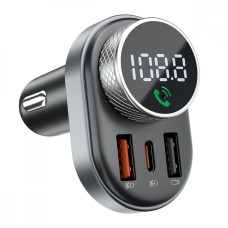 Автомобильное зарядное устройство Proove FM Launcher Sound Link 30W (Type-C + USB) черный