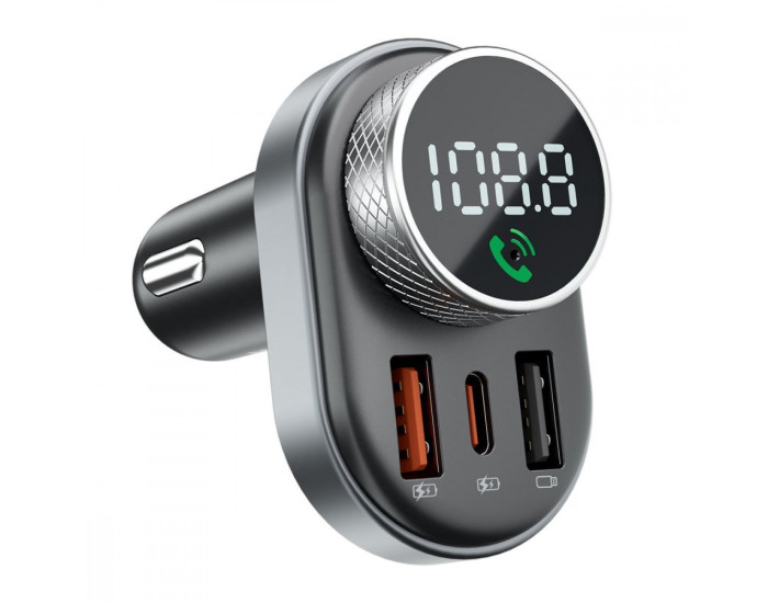 Автомобильное зарядное устройство Proove FM Launcher Sound Link 30W (Type-C + USB) черный