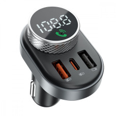 Автомобильное зарядное устройство Proove FM Launcher Sound Link 30W (Type-C + USB) черный
