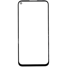 Стекло фронтальное с OCA-пленкой Huawei P40 Lite E /Y7P /Honor 9C /Honor Play 3, черное с олеофобным покрытием, оригинал