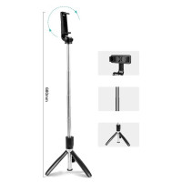 Монопод XO SS08 Balance Bluetooth Selfie Stick, Black