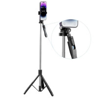 Монопод XO SS15 Balance Steady Shoot Bluetooth Selfie Stick 180см, Black