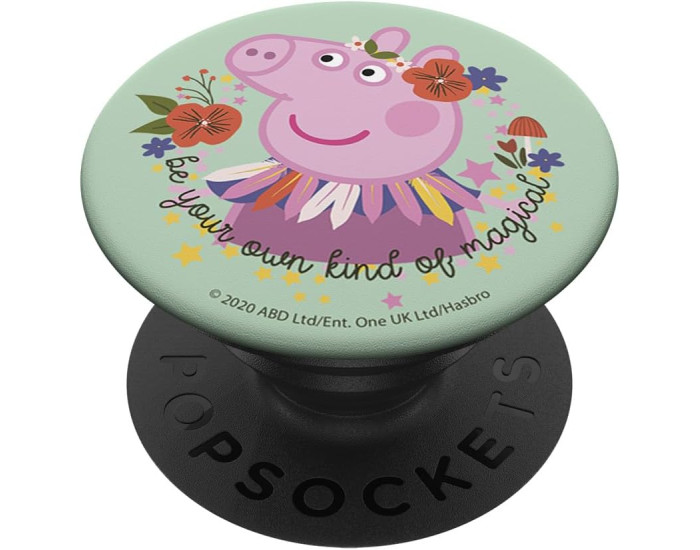 Попсокет Cartoon Space Peppa Pig, Green