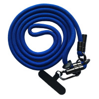 Шнурок LONG (150см) 8mm с карабином + держатель для чехлов (универсальный) Blue