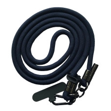 Шнурок LONG (150см) 8mm с карабином + держатель для чехлов (универсальный) Dark Blue