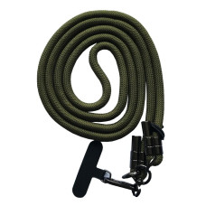 Шнурок LONG (150см) 8mm с карабином + держатель для чехлов (универсальный) Dark Green