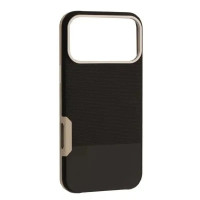 Чохол шкіряний Two different leather Case MagSafe iPhone 17 Pro, Black