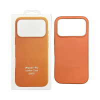 Чохол оригінал Leather Case with MagSafe and Animation iPhone 17 Pro (Orange)