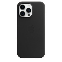 Чехол оригинал Leather Case with MagSafe iPhone 16 Pro Max, Black