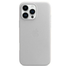 Чехол кожаный Leather Case with MagSafe iPhone 16 Pro, Stone Grey