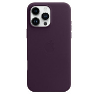 Чехол кожаный Leather Case with MagSafe iPhone 13 Pro, Dark Cherry