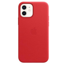 Чехол кожаный Leather Full Case iPhone 12/12 Pro, Red