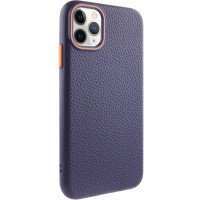 Чехол кожаный Syndee with MagSafe iPhone 12 Pro Max, Gem Blue