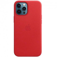 Чехол кожаный Leather Full Case iPhone 12 Pro Max, Red