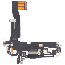 Шлейф для iPhone 12 /12 Pro, коннектора наушников, коннектора зарядки, черный, оригинал с разборки