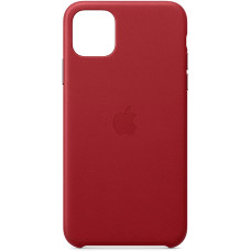 Чехол кожаный Leather Case iPhone 11 Pro Max, Red