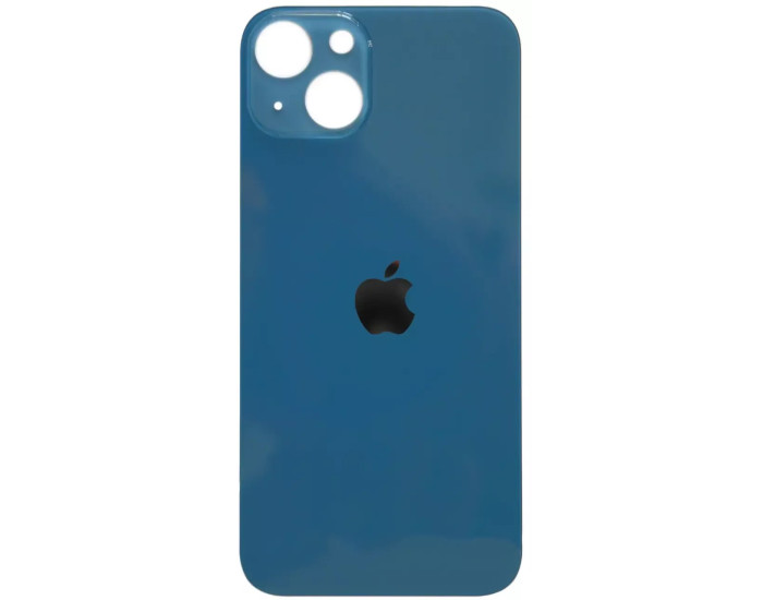 Задня панель корпуси для iPhone 13, синя (Big Hole) оригінал