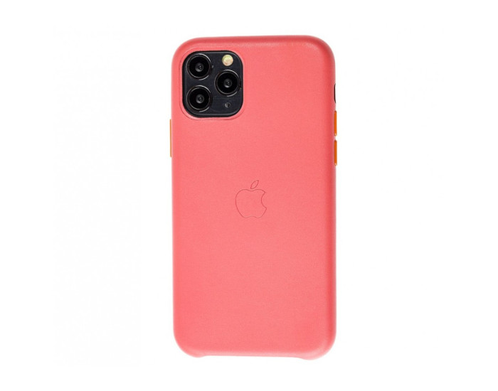 Чехол кожаный Leather Case iPhone 11 Pro, Peony Pink