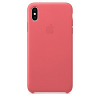 Чохол шкіряний Leather Case iPhone X / XS, Peony Pink