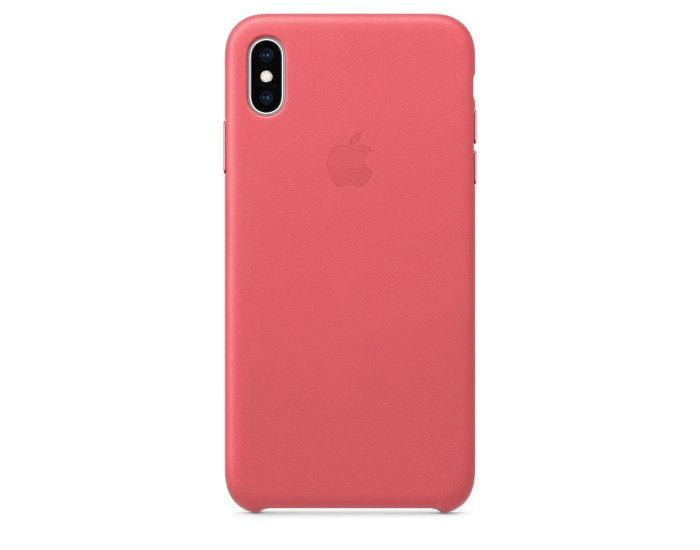 Чохол шкіряний Leather Case iPhone X / XS, Peony Pink