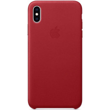 Чехол кожаный Leather Full Case iPhone XS Max, Red