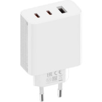 Мережеве зарядний пристрій Xiaomi (OR) 67W Charger (USB-A+2USB-C) з кабелем Type-C to Type-C, Білий (BHR7493EU) (100% оригінал)