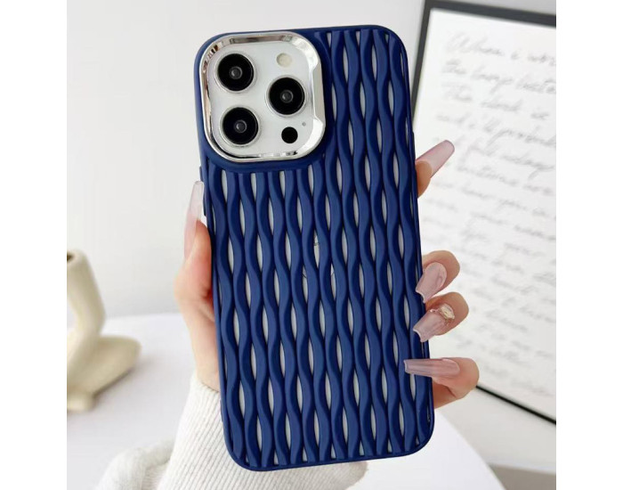 Чехол-силикон TPU Ribbio iPhone 15 Pro Max, синий
