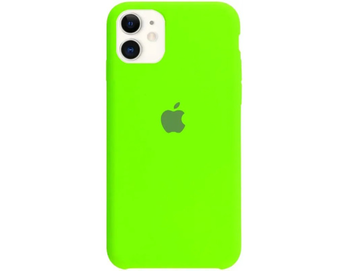 Чехол-силикон оригинал Soft Matte iPhone 11, Lime Green