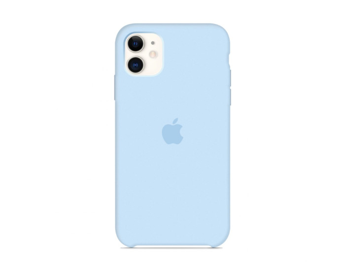 Чехол-силикон оригинал Soft Case Glass iPhone 11, Lite blue