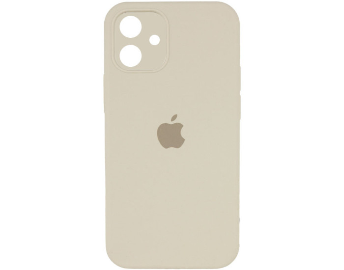 Чехол-силикон оригинал Square Cover Soft Matte Full Camera iPhone 11 (Белый / Antyque White)