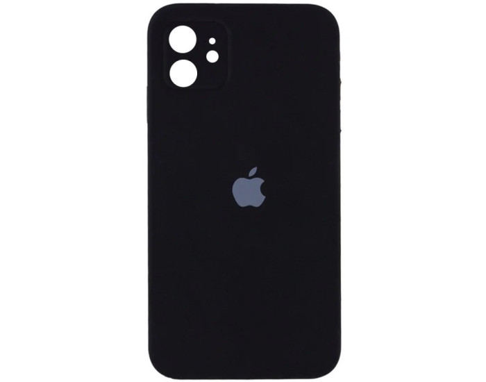 Чехол-силикон оригинал Square Cover Soft Matte Full Camera iPhone 11, Black