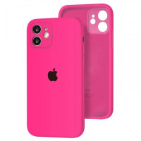 Чохол-силікон оригінал Square Cover Soft Matte Full Camera iPhone 11, Pink