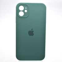 Чехол-силикон оригинал Square Cover Soft Matte Full Camera iPhone 11, Pine Green